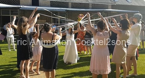 Bouquet de la mariée avec rubans